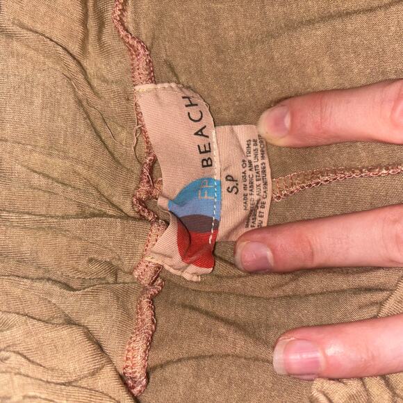 FP BEACH Alia Wide Leg Pants- Boho Beach Resprt Wear Lounge Wear Flowy Pants - Picture 12 of 15